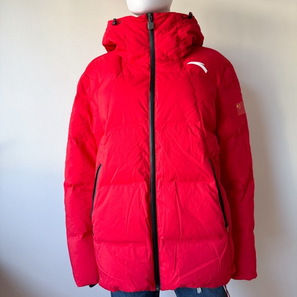 SOLD ✅ China Official Olympic Team Heavy Winter Parka Men’s XL Red - Picture 2 of 15